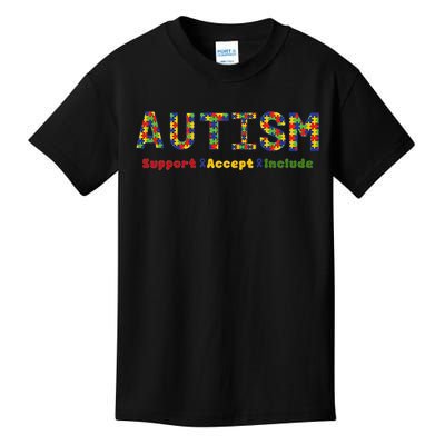 Autism - Support Accept Include Autism Awareness Kids T-Shirt