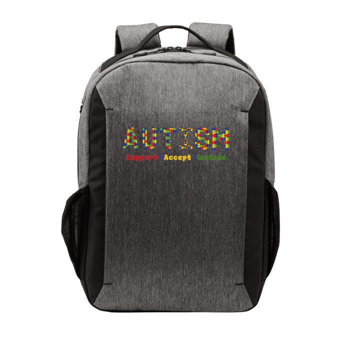 Autism - Support Accept Include Autism Awareness Vector Backpack