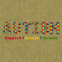 Autism - Support Accept Include Autism Awareness Garment-Dyed Women's Muscle Tee