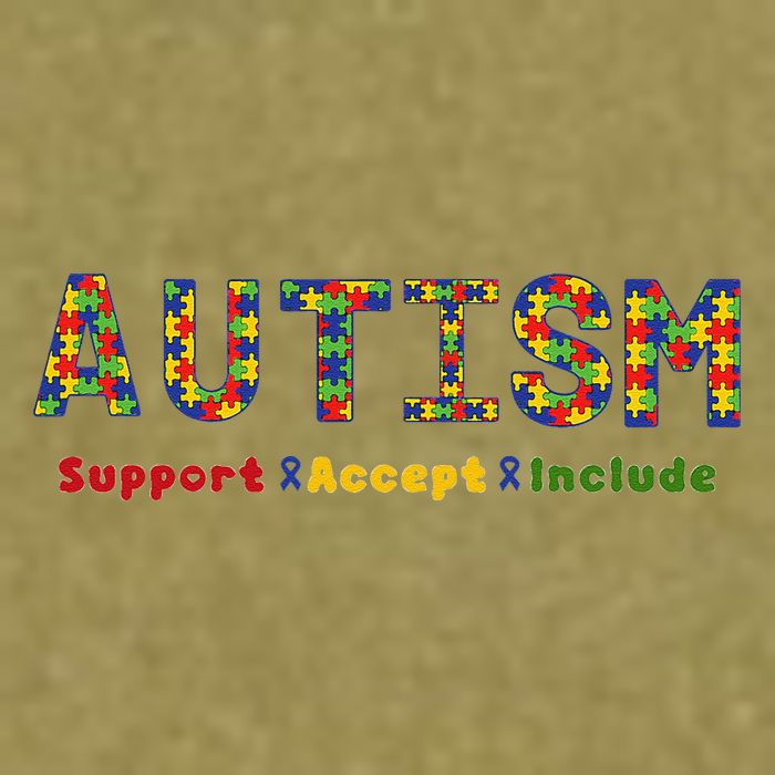 Autism - Support Accept Include Autism Awareness Garment-Dyed Women's Muscle Tee