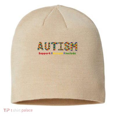 Autism - Support Accept Include Autism Awareness Sustainable Beanie