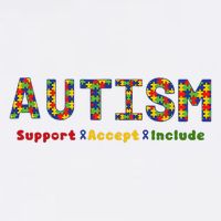 Autism - Support Accept Include Autism Awareness Garment-Dyed Sweatshirt