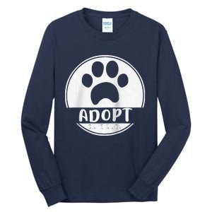 Adopt Save A Pet Cat And Dog Animals Rescue Raglan Tall Long Sleeve T-Shirt