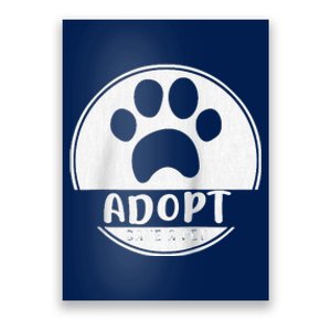 Adopt Save A Pet Cat And Dog Animals Rescue Raglan Poster