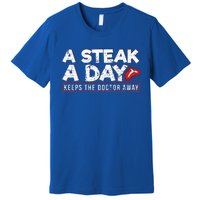 A Steak A Day Carnivore Diet Antivegan Premium T-Shirt