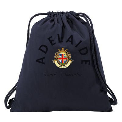 Adelaide South Australia Australian Kangaroo Adelaide Drawstring Bag