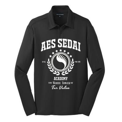 Aes Sedai Silk Touch Performance Long Sleeve Polo