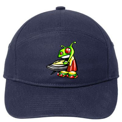 Alien & Saucer 7-Panel Snapback Hat