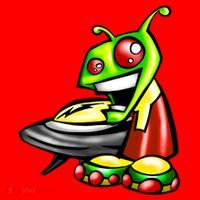 Alien & Saucer 16 in Basic Backpack