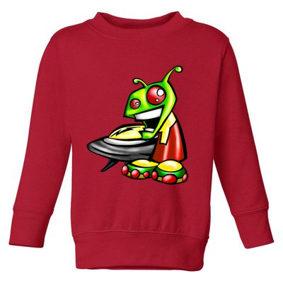 Alien & Saucer Toddler Sweatshirt