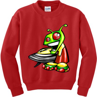 Alien & Saucer Kids Sweatshirt