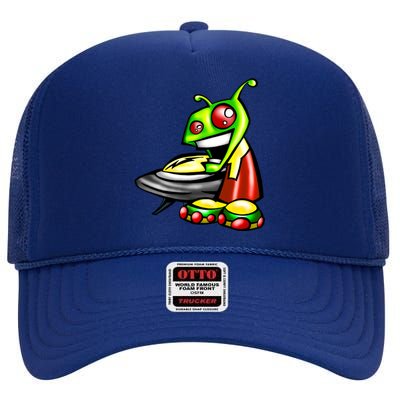 Alien & Saucer High Crown Mesh Back Trucker Hat