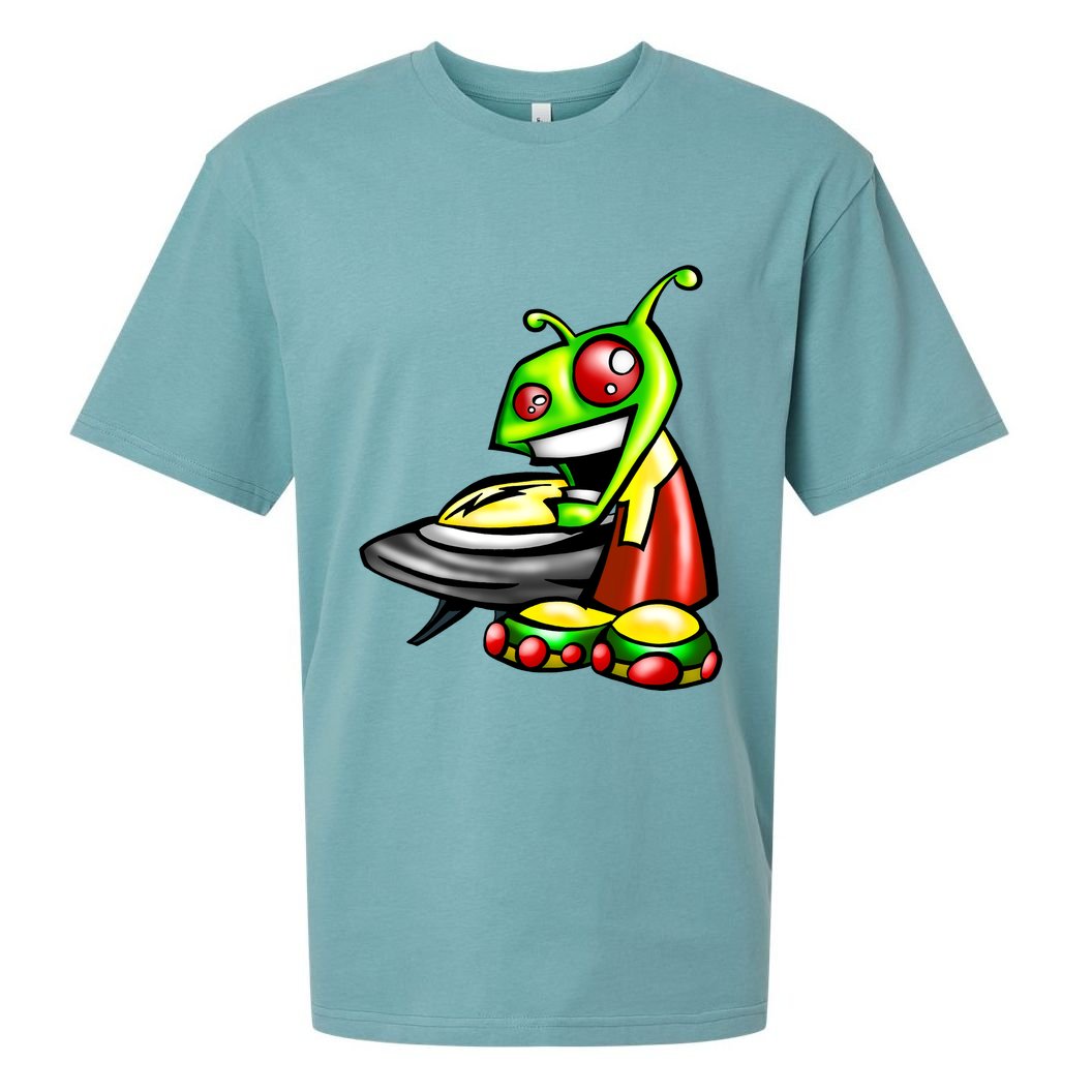 Alien & Saucer Sueded Cloud Jersey T-Shirt