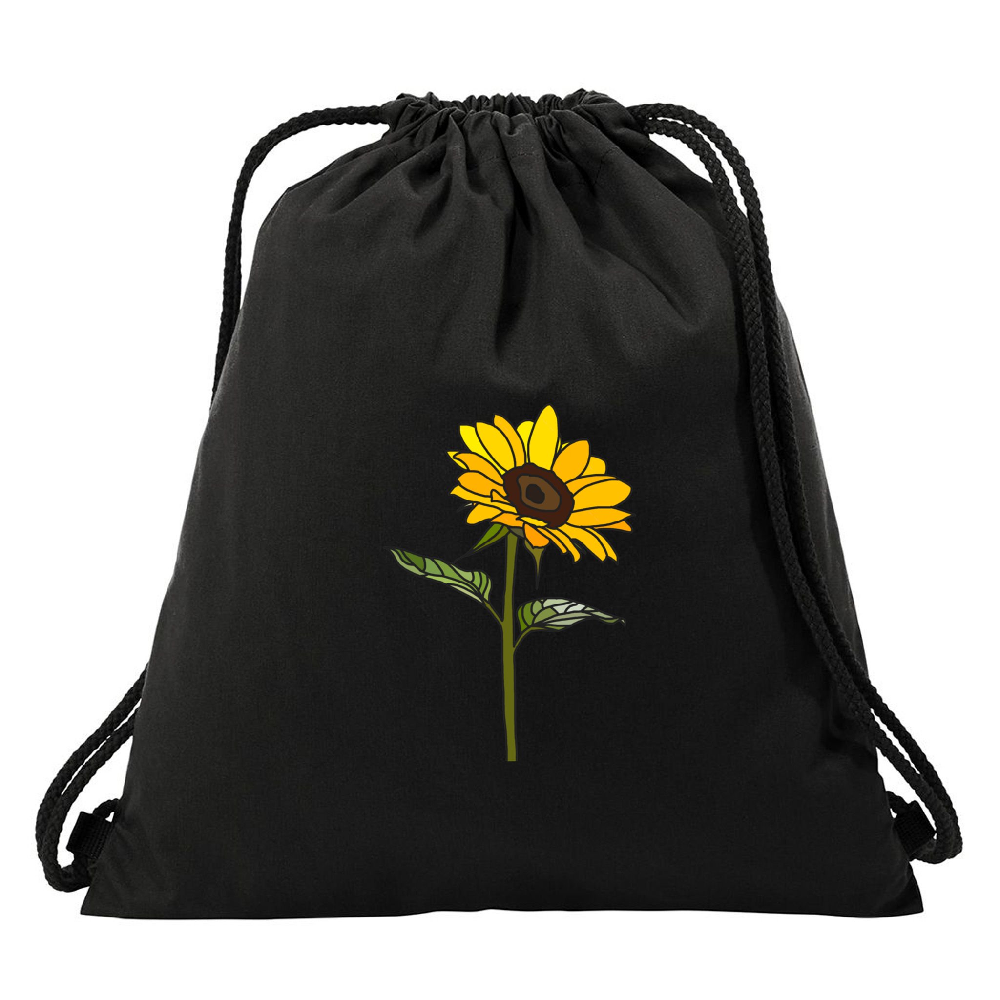 Aesthetic Sunflower Drawstring Bag