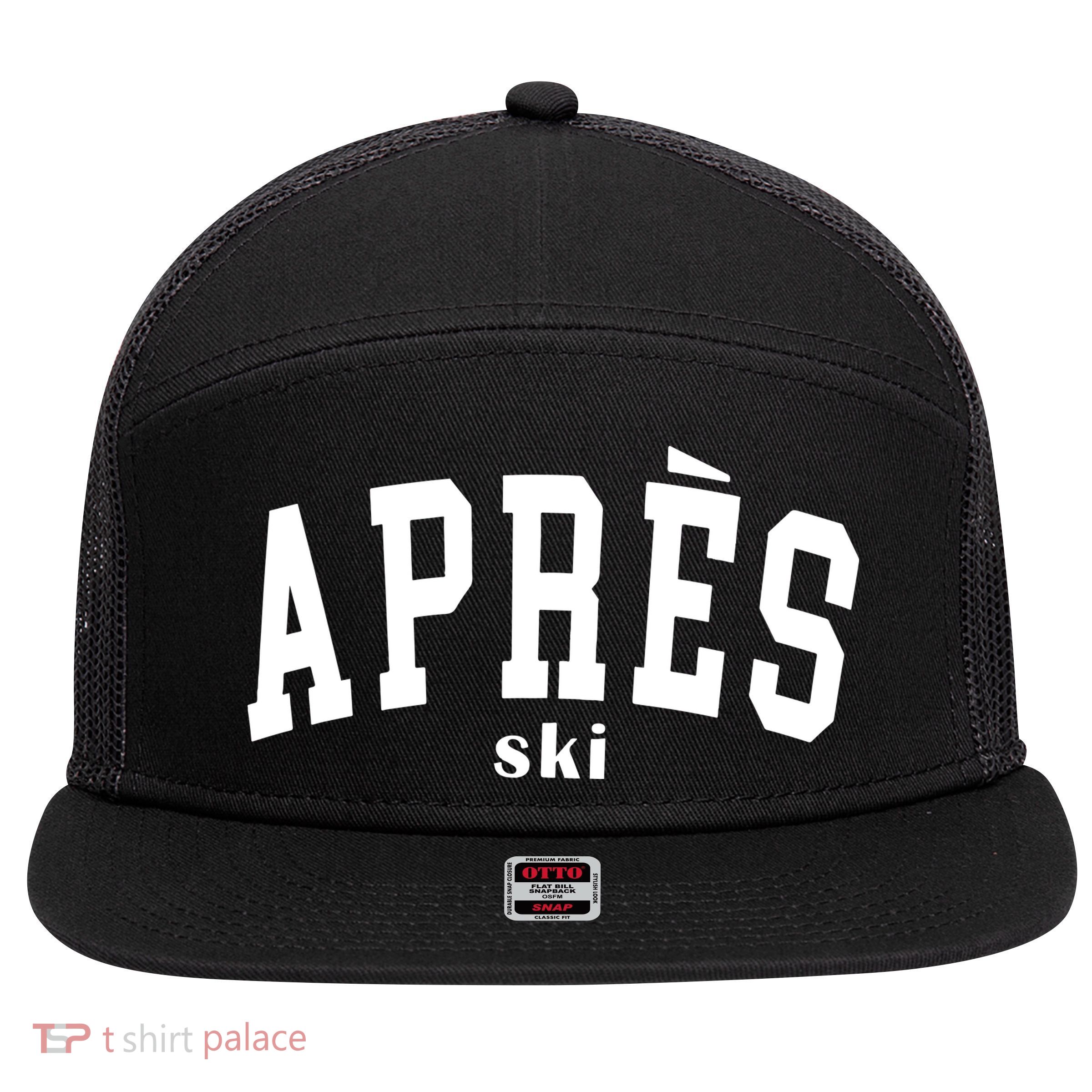 Apres Ski 7 Panel Mesh Trucker Snapback Hat