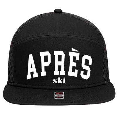 Apres Ski 7 Panel Mesh Trucker Snapback Hat