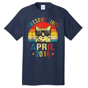 Awesome Since April 2016 5th Birthday Gift Cat Lover Tall T-Shirt