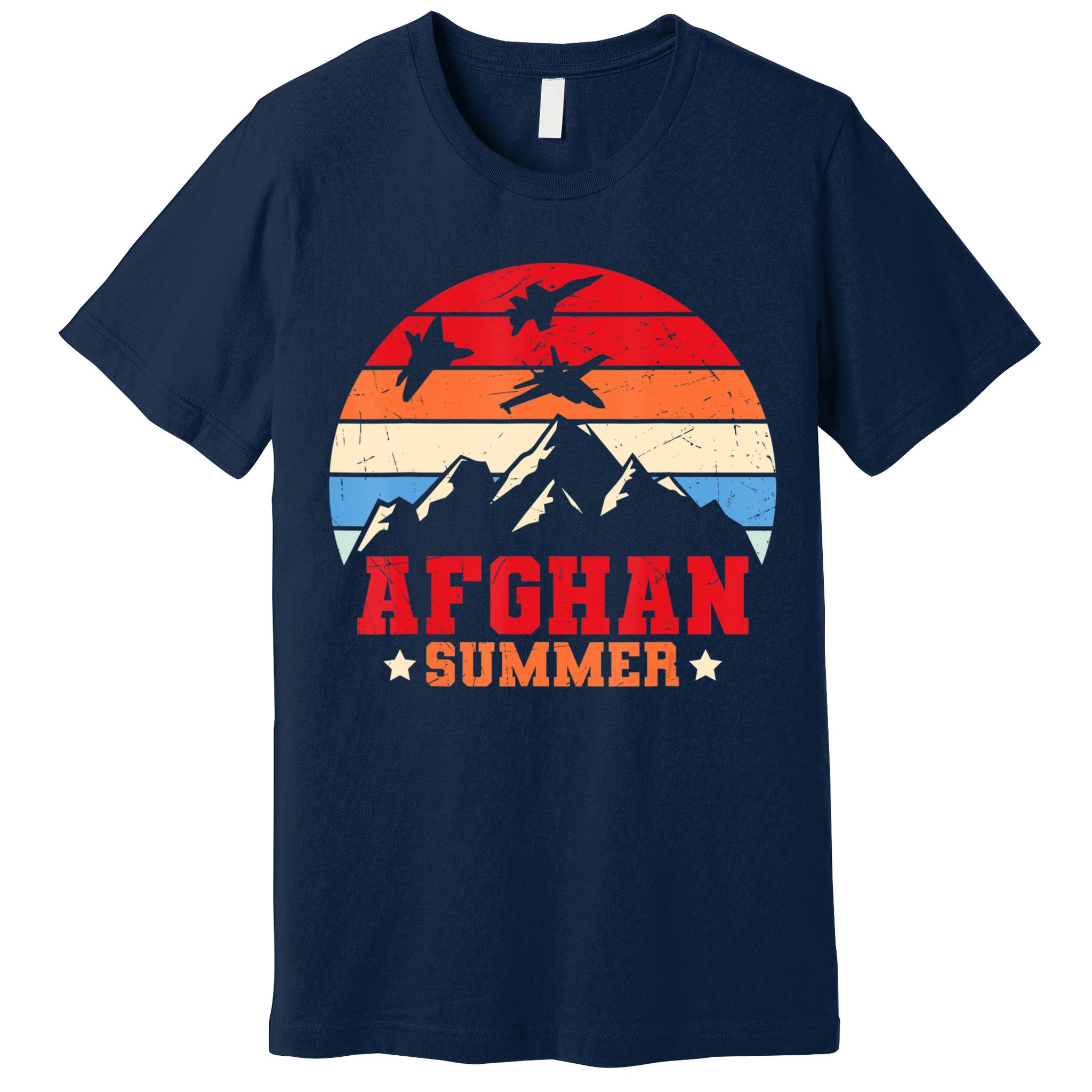 Afghan Summer Afghanistan Veteran Soldier Premium T-Shirt