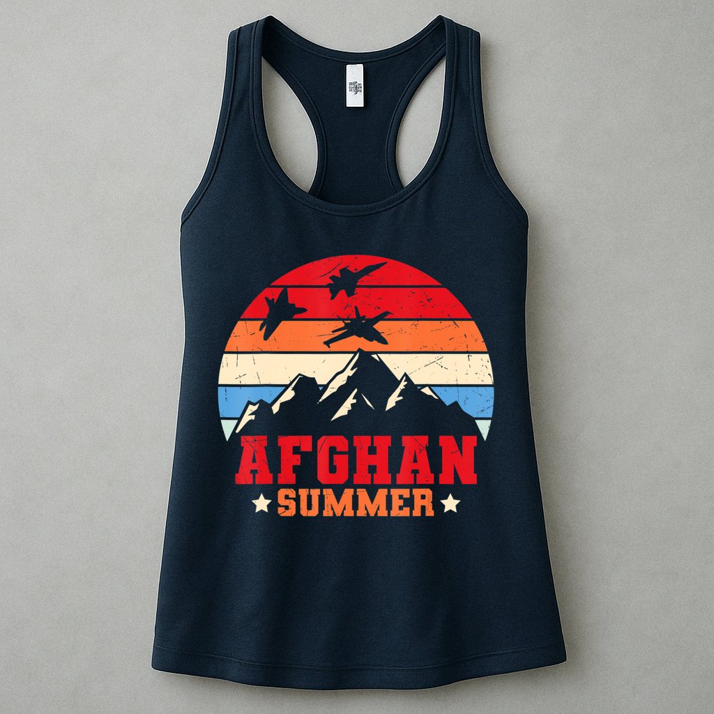 Afghan Summer Afghanistan Veteran Soldier Womens Tank Top