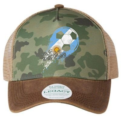 Argentina Soccer Argentinian Flag Pride Soccer Player Legacy Tie Dye Trucker Hat