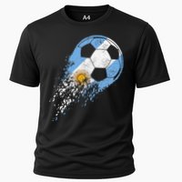 Argentina Soccer Argentinian Flag Pride Soccer Player Cooling Performance Crew T-Shirt