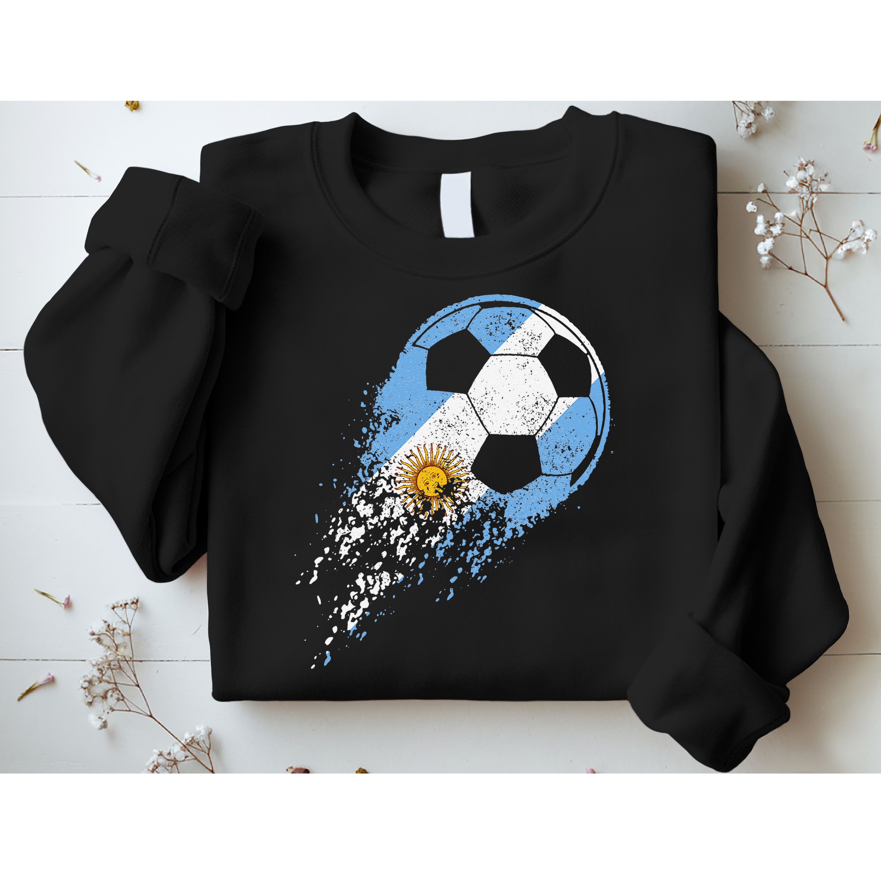 Argentina Soccer Argentinian Flag Pride Soccer Player Sweatshirt