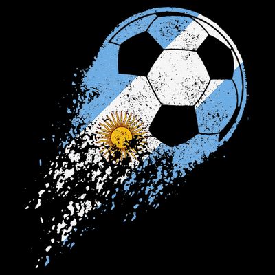 Argentina Soccer Argentinian Flag Pride Soccer Player T-Shirt