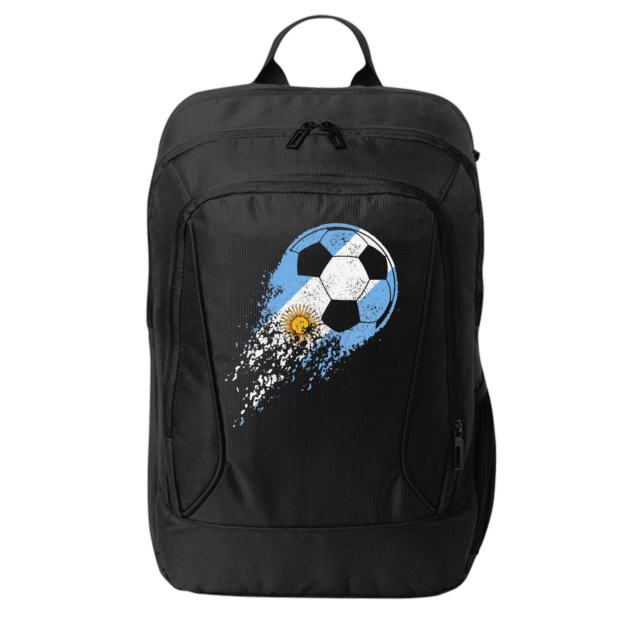 Argentina Soccer Argentinian Flag Pride Soccer Player City Backpack