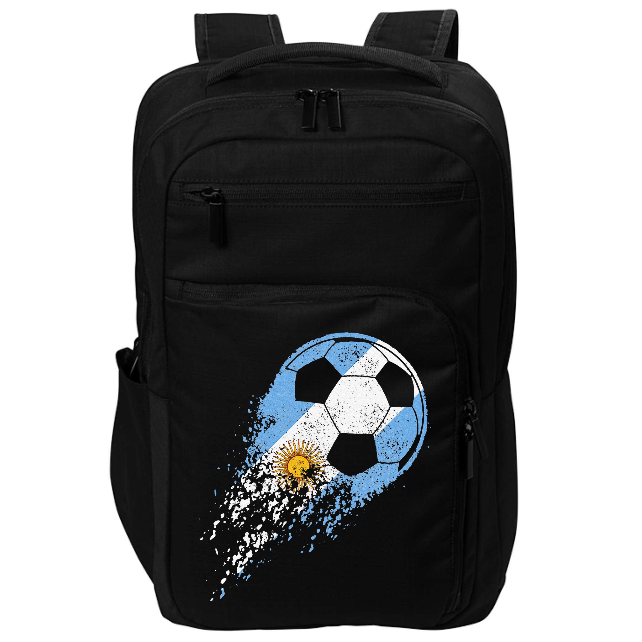 Argentina Soccer Argentinian Flag Pride Soccer Player Impact Tech Backpack