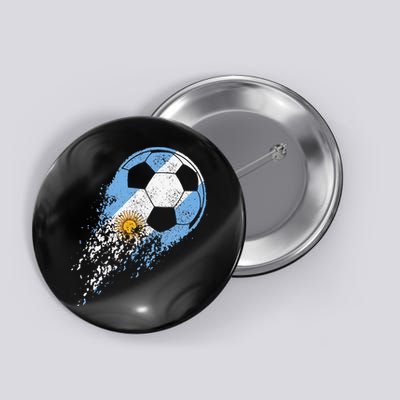 Argentina Soccer Argentinian Flag Pride Soccer Player Button