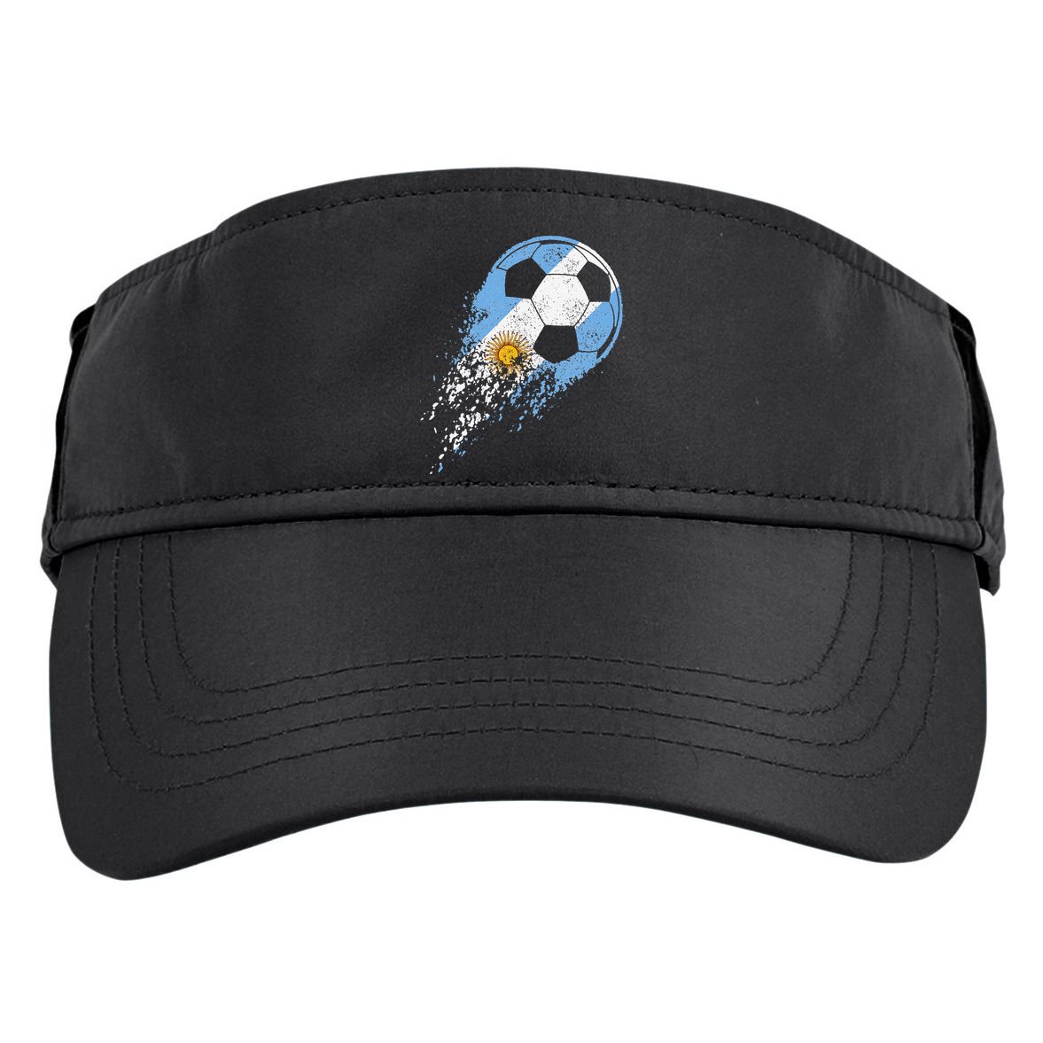 Argentina Soccer Argentinian Flag Pride Soccer Player Adult Drive Performance Visor