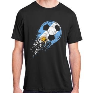 Argentina Soccer Argentinian Flag Pride Soccer Player Adult ChromaSoft Performance T-Shirt