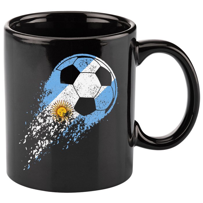 Argentina Soccer Argentinian Flag Pride Soccer Player 11oz C Handle Ceramic Mug