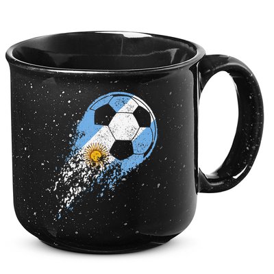 Argentina Soccer Argentinian Flag Pride Soccer Player 15oz Campfire Ceramic Mug