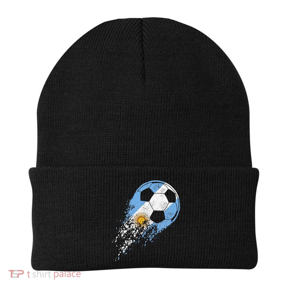 Argentina Soccer Argentinian Flag Pride Soccer Player Beanie