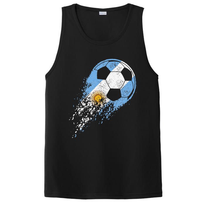 Argentina Soccer Argentinian Flag Pride Soccer Player PosiCharge Competitor Tank