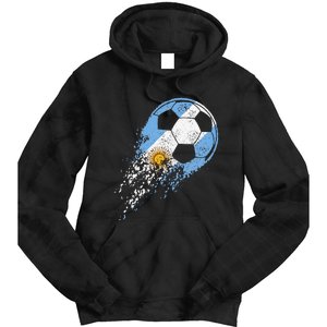 Argentina Soccer Argentinian Flag Pride Soccer Player Tie Dye Hoodie