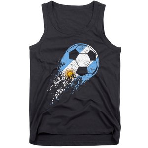 Argentina Soccer Argentinian Flag Pride Soccer Player Tank Top