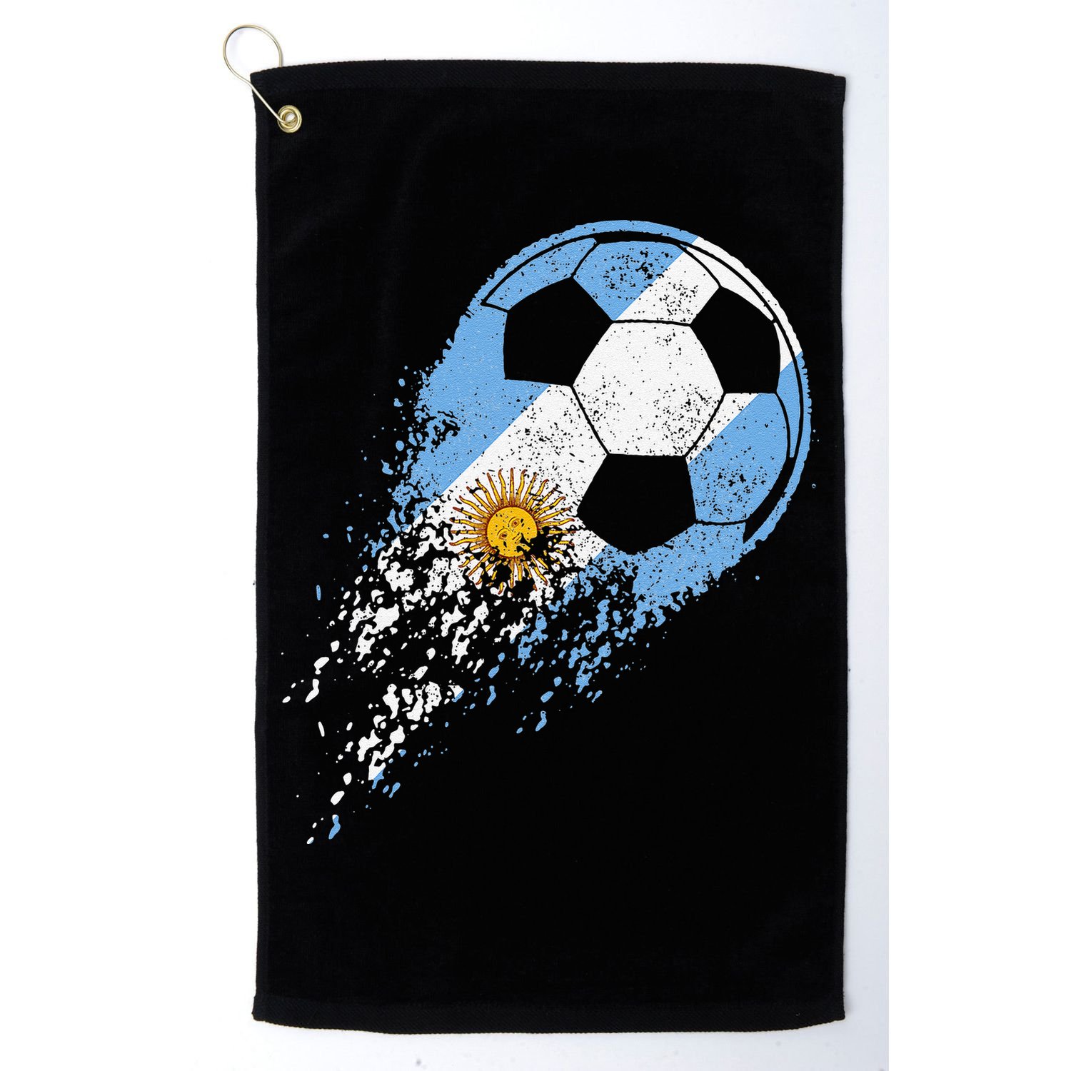 Argentina Soccer Argentinian Flag Pride Soccer Player Golf Towel