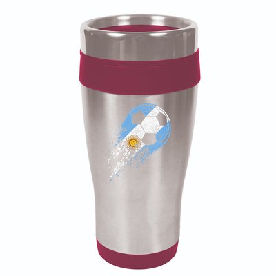 Argentina Soccer Argentinian Flag Pride Soccer Player 16oz Travel Tumbler