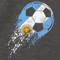 Argentina Soccer Argentinian Flag Pride Soccer Player Vector Backpack
