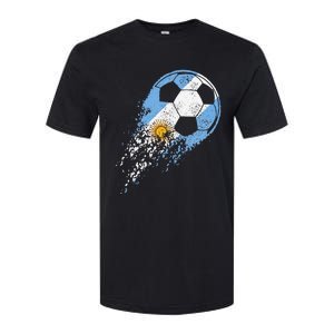 Argentina Soccer Argentinian Flag Pride Soccer Player Softstyle CVC T-Shirt