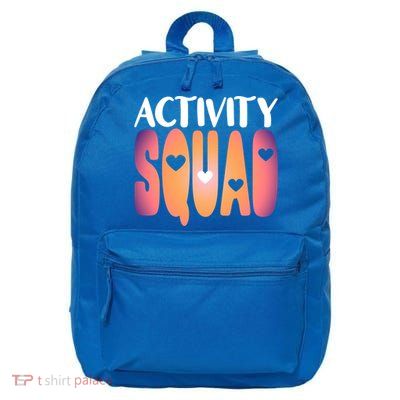 Activity Squad Activity Director Activity Assistant Gift 16 in Basic Backpack