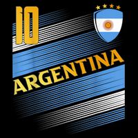 Argentina Soccer Argentinian Flag Football Retro 10 Jersey 16 in Basic Backpack