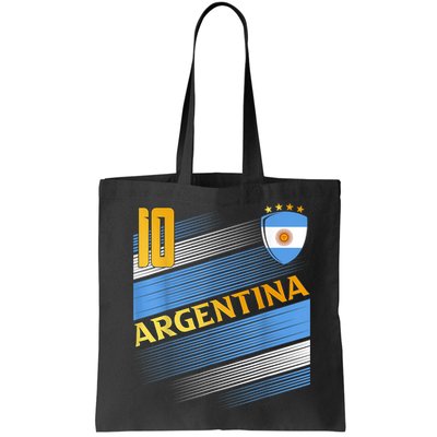 Argentina Soccer Argentinian Flag Football Retro 10 Jersey Bag