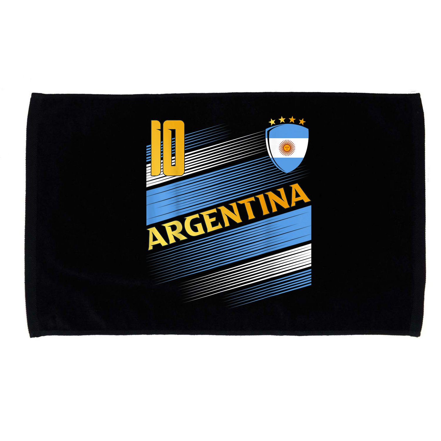 Argentina Soccer Argentinian Flag Football Retro 10 Jersey Microfiber Hand Towel