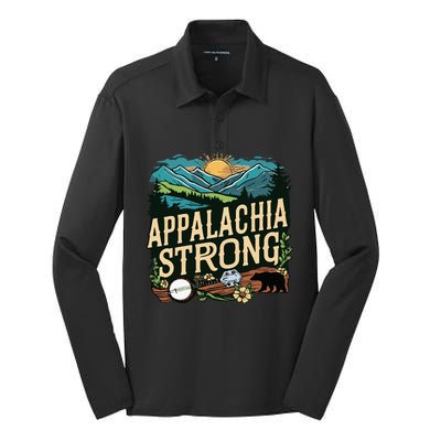 Appalachia Strong Silk Touch Performance Long Sleeve Polo