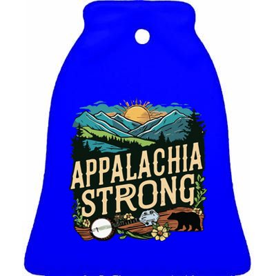 Appalachia Strong Ceramic Bell Ornament