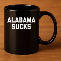 Alabama Sucks 11oz C Handle Ceramic Mug