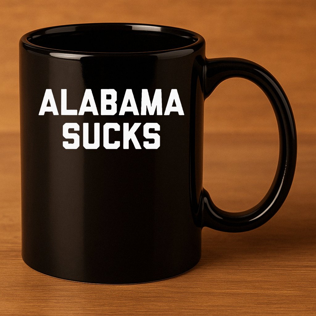 Alabama Sucks 11oz C Handle Ceramic Mug